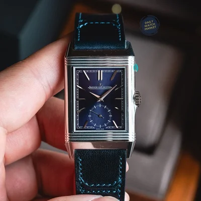 Reverso Tribute Monoface Stainless Steel / Blue
