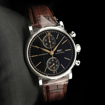 Portofino Chronograph 39 Stainless Steel / Black