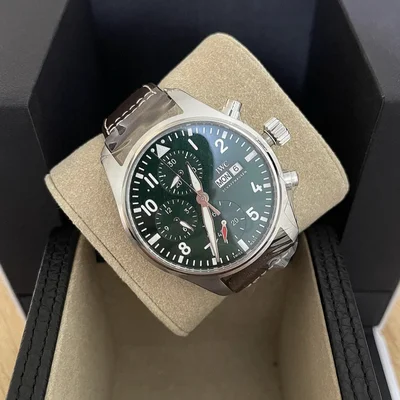 Pilot's Watch Chronograph 41 Stainless Steel / Green