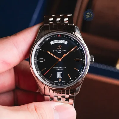 Premier Automatic Day & Date 40 Stainless Steel / Black / Bracelet
