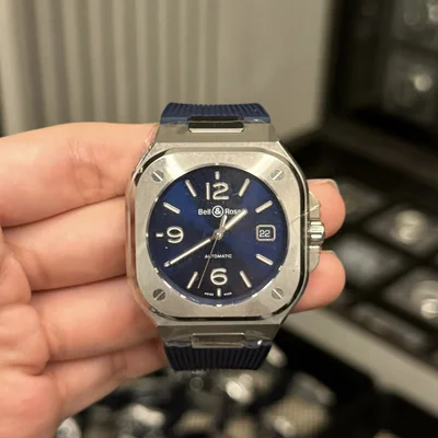 BR 05 Stainless Steel / Blue / Rubber