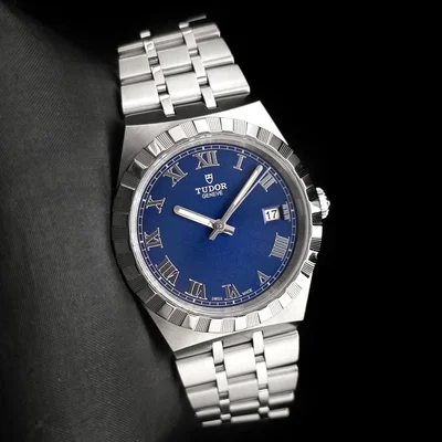 Royal Date 38 Stainless Steel / Blue - Roman