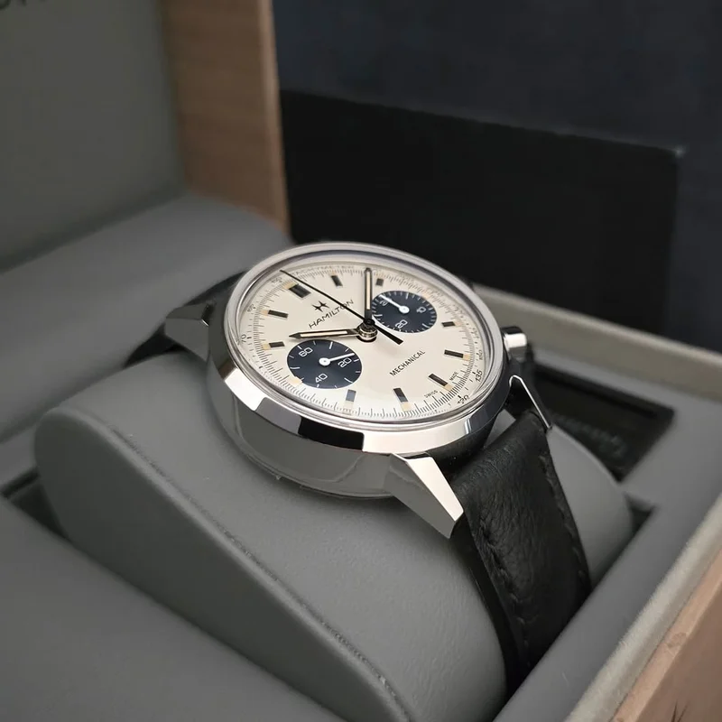 Thumb Intra-Matic Chronograph H Stainless Steel / White