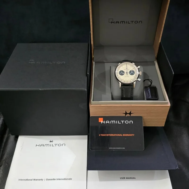 Thumb Intra-Matic Chronograph H Stainless Steel / White