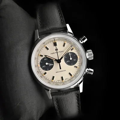 Intra-Matic Chronograph H Stainless Steel / White