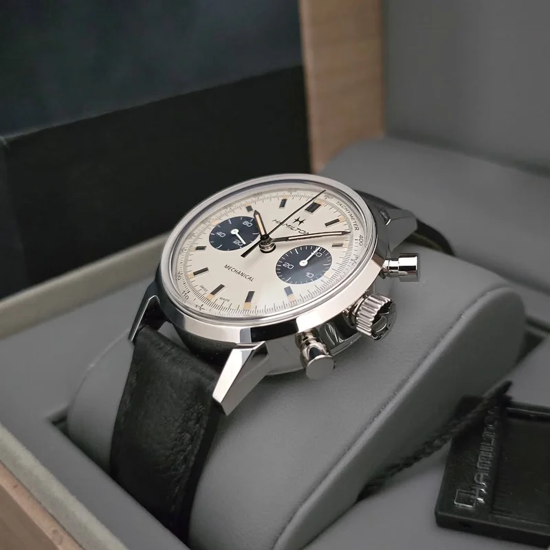 Thumb Intra-Matic Chronograph H Stainless Steel / White