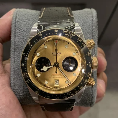 Heritage Black Bay Chronograph S&G / Champagne / Textile