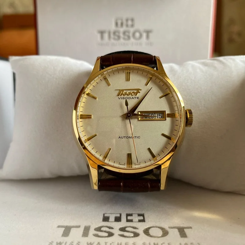 Visodate Automatic Yellow Gold PVD / Silver / Strap