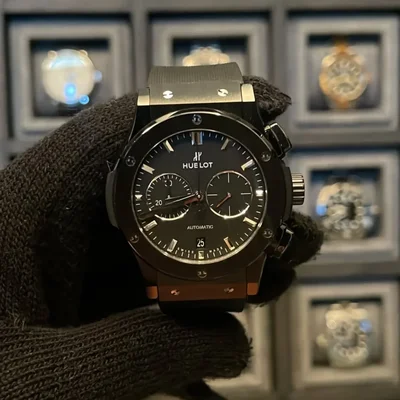 Classic Fusion 42 Chronograph Ceramic / Black / Alligator