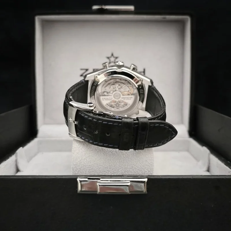 Thumb El Primero Chronomaster Open Stainless Steel / Blue / Alligator