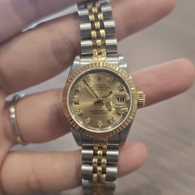 Lady-Datejust 26 Two Tone Yellow Gold / Jubilee / Champagne / Diamond