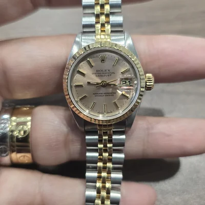 Lady-Datejust 26 Two Tone Yellow Gold / Jubilee / Champagne / Diamond