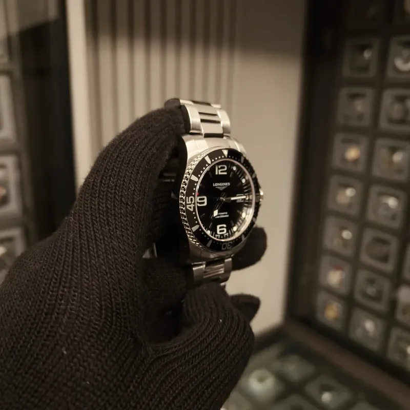 Thumb HydroConquest 41 Automatic Stainless Steel / Black / Bracelet