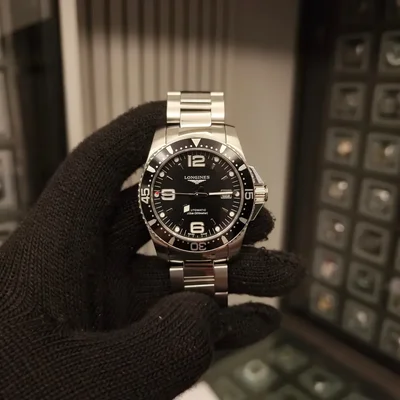 HydroConquest 41 Automatic Stainless Steel / Black / Bracelet