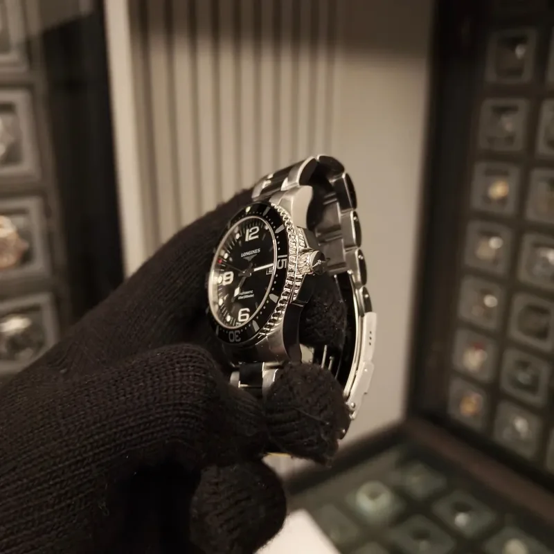 Thumb HydroConquest 41 Automatic Stainless Steel / Black / Bracelet