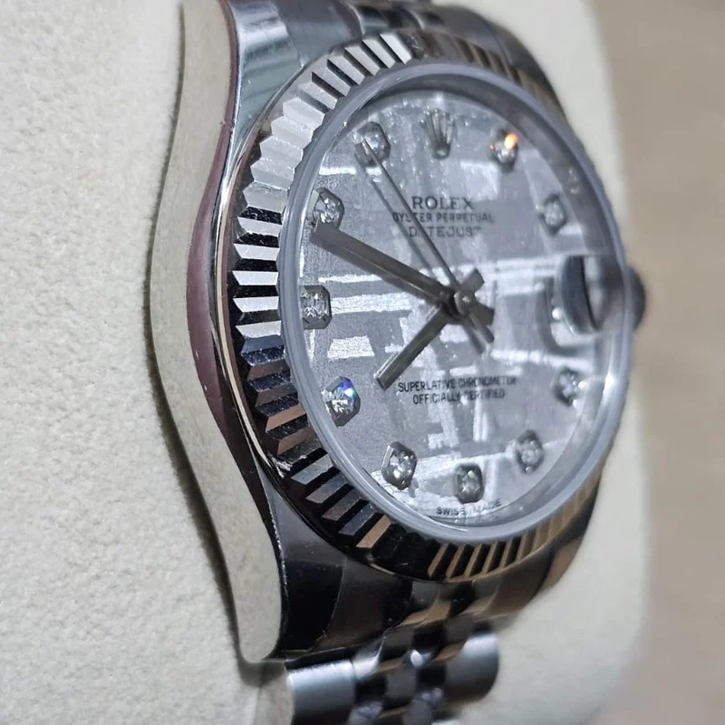 Thumb Datejust 31 Stainless Steel Fluted / Jubilee / Meteorite