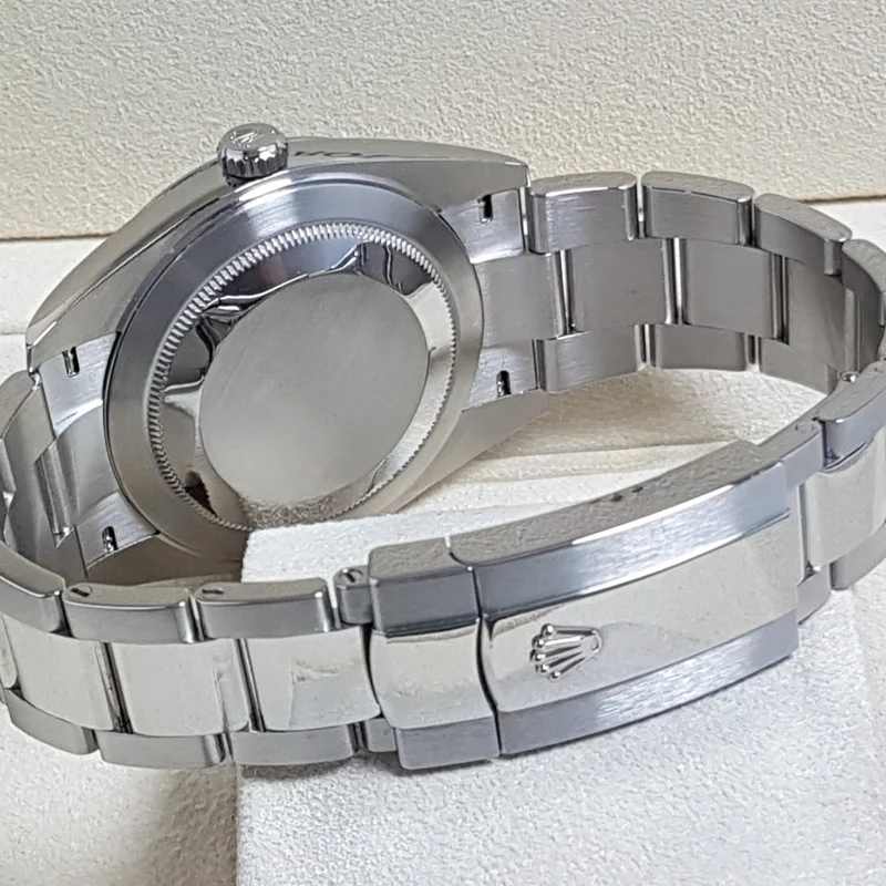 Thumb Datejust 41 Stainless Steel Smooth / Oyster / Blue Roman