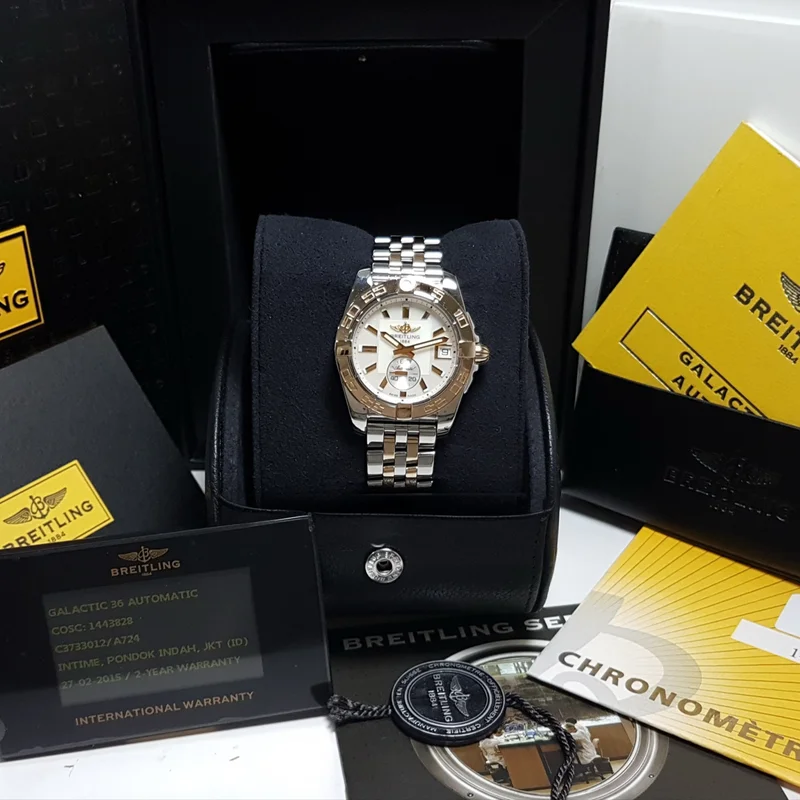 Thumb Galactic 36 Automatic Stainless Steel / Rose Gold / Stratus Silver / Bracelet