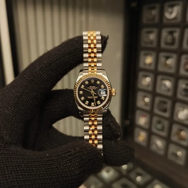 Lady-Datejust 26 Rolesor Fluted White Jubilee