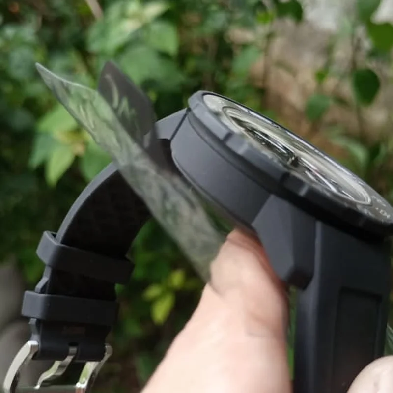 Thumb Aquatimer Chronograph Stainless Steel / Black / Rubber / Galapagos Islands