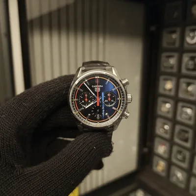 Carrera Calibre Heuer 02 42 Stainless Steel / Black