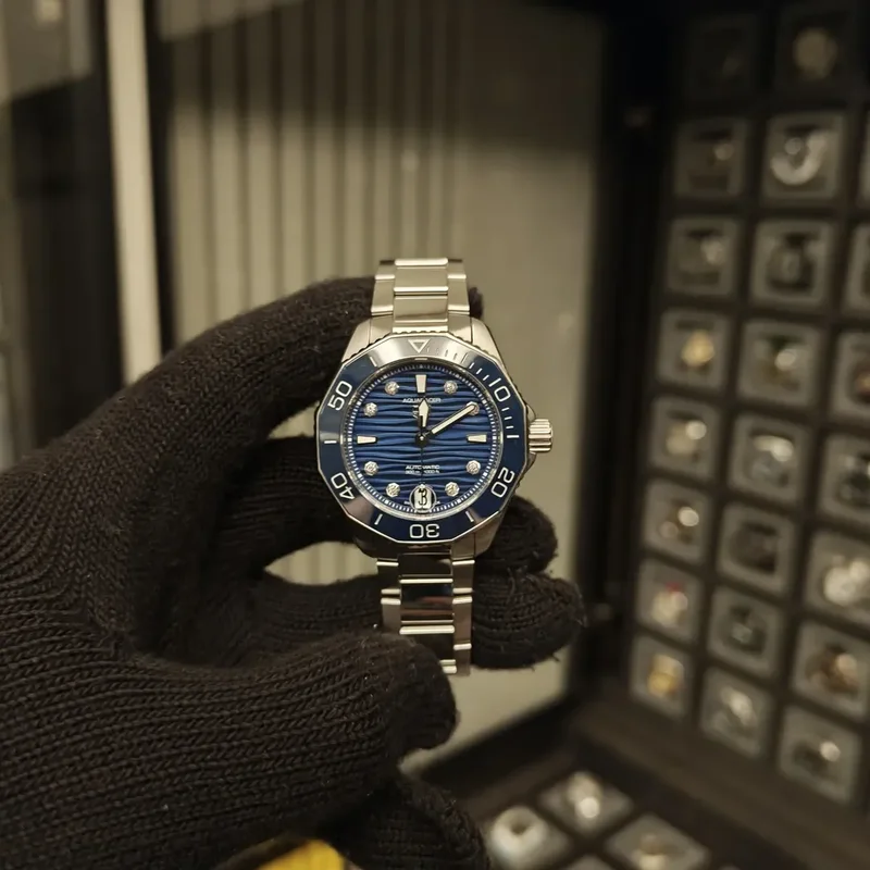 Aquaracer Professional 300 36 Stainless Steel / Blue / Bracelet