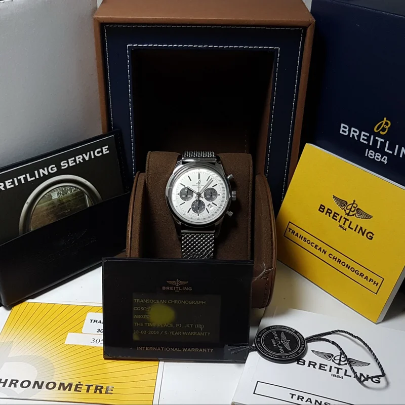 Thumb Transocean Chronograph Stainless Steel / Panda / Ocean Classic