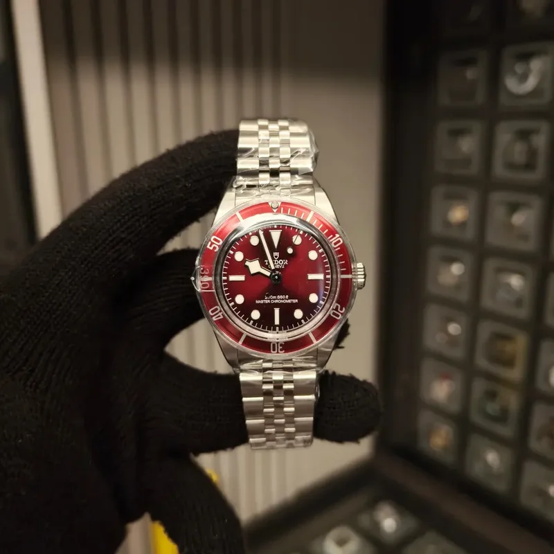 Black Bay Fifty-Eight Stainless Steel Burgundy 