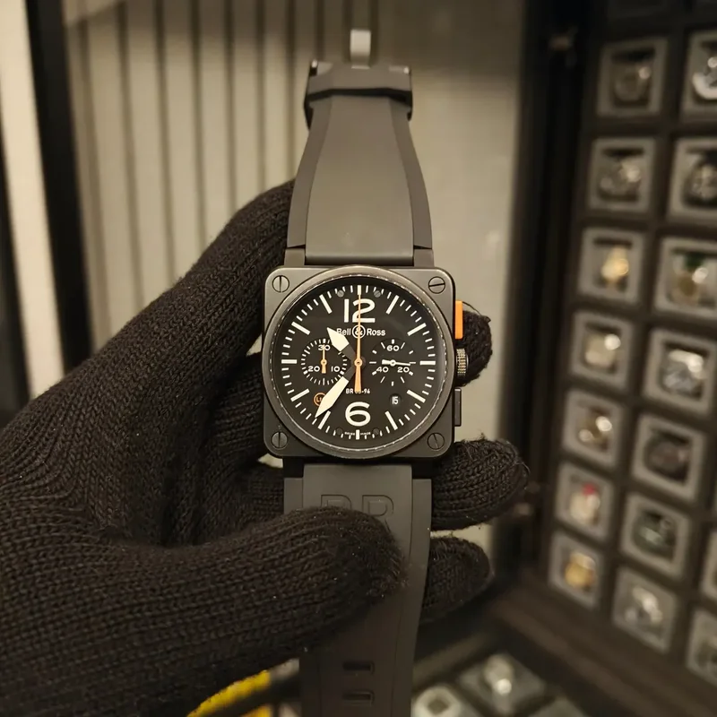 BR 03 94 Carbon Orange Chronograph
