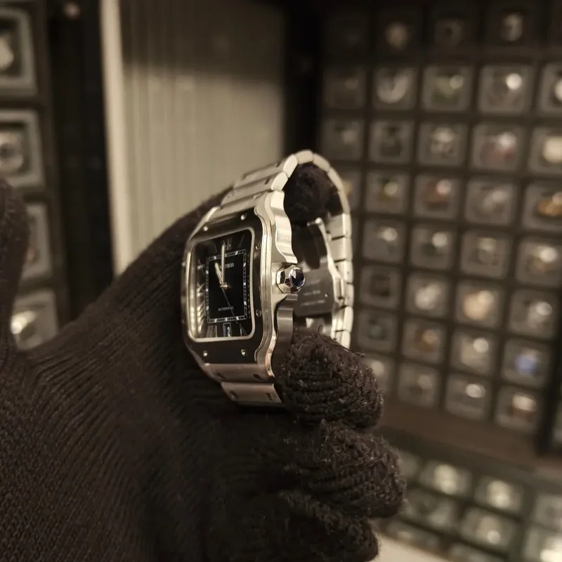 Thumb Santos de Cartier Blue Large