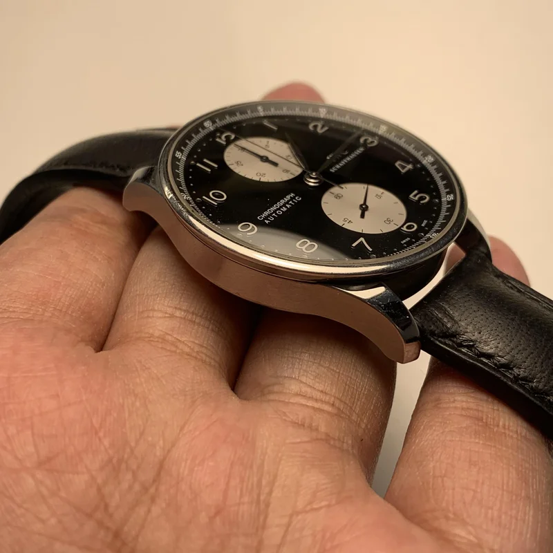 Thumb Portuguese Chrono-Automatic Stainless Steel / Reverse Panda