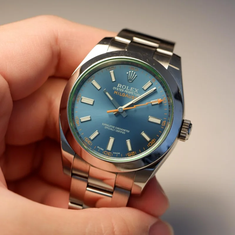 Thumb Milgauss GV Stainless Steel / Z-Blue