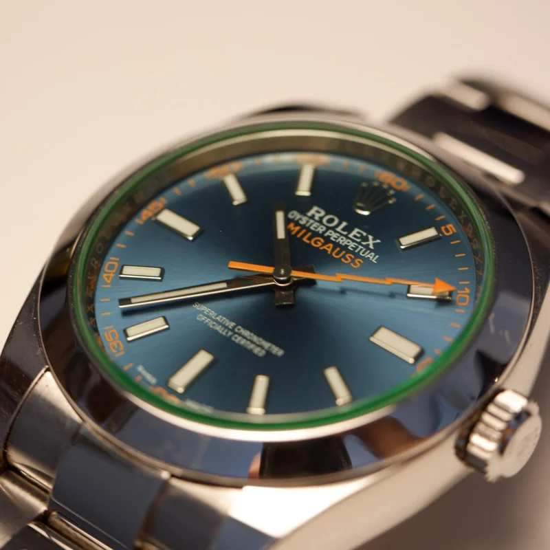 Thumb Milgauss GV Stainless Steel / Z-Blue