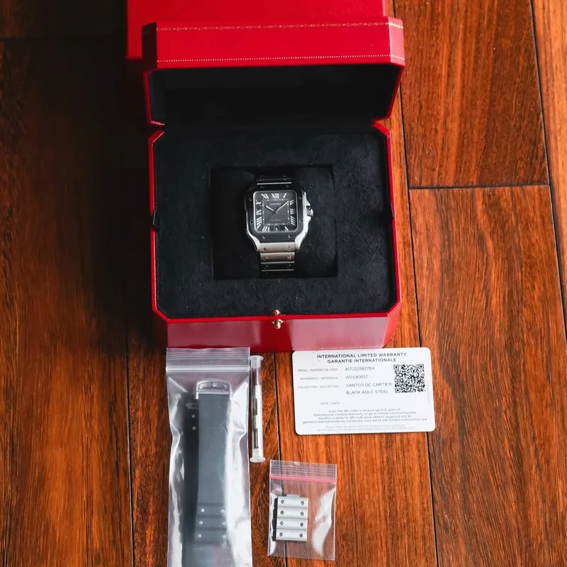 Thumb Cartier de Santos Large Grey Automatic