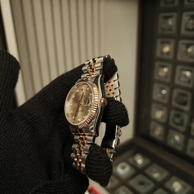 Thumb Datejust 36 Rolesor Everose Fluted / Jubilee / Pink Diamonds