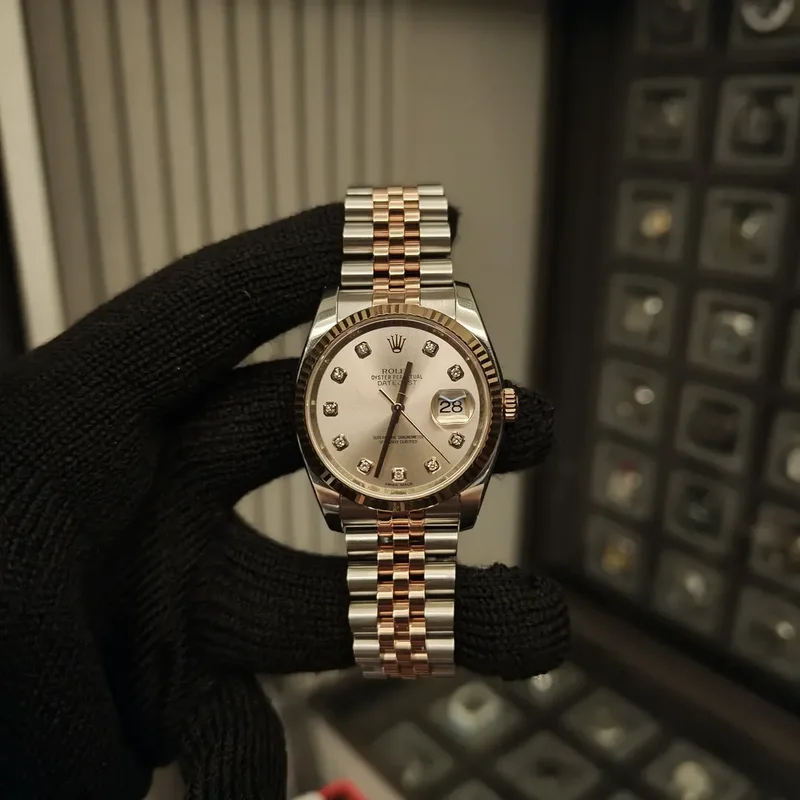 Datejust 36 Rolesor Everose Fluted / Jubilee / Pink Diamonds