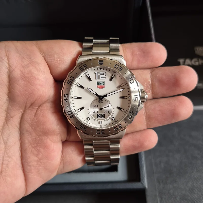 Formula 1 Big Date 42 Stainless Steel / White / Bracelet