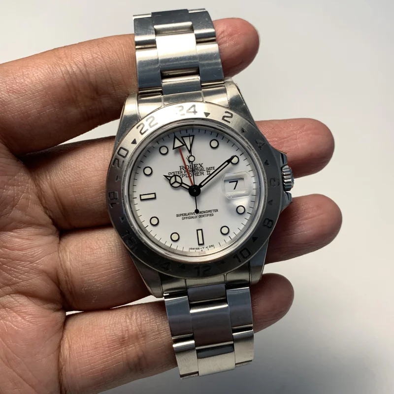 Explorer II White Tritium