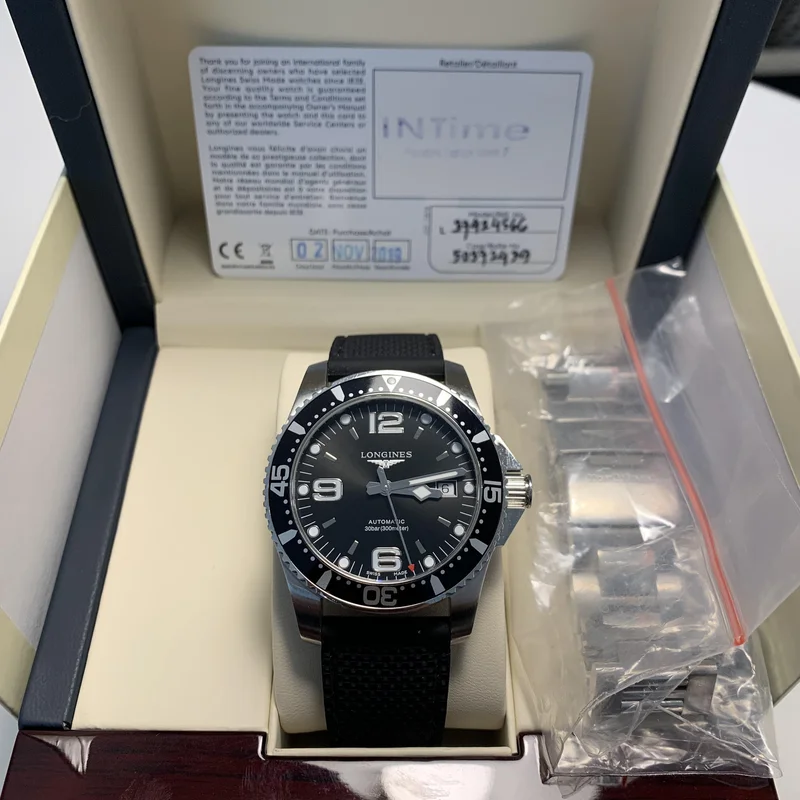 Thumb HydroConquest 41 Automatic Stainless Steel / Black / Bracelet