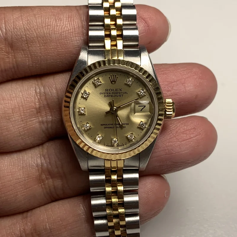 Thumb Lady-Datejust 26 Two Tone Yellow Gold / Jubilee / Champagne / Diamond