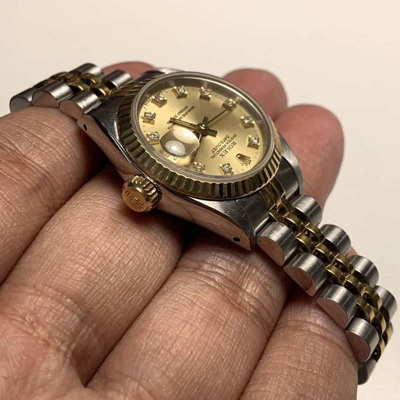 Thumb Lady-Datejust 26 Two Tone Yellow Gold / Jubilee / Champagne / Diamond