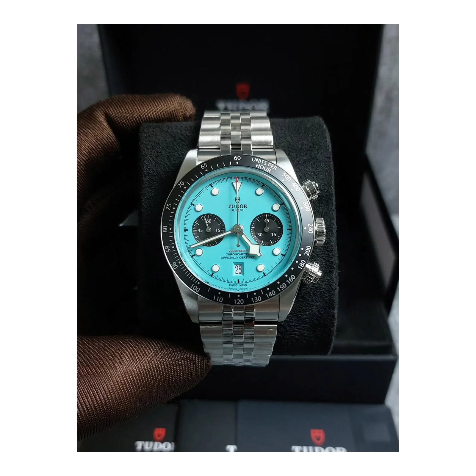 Heritage Black Bay Chronograph / Stainless Steel / Turquoise