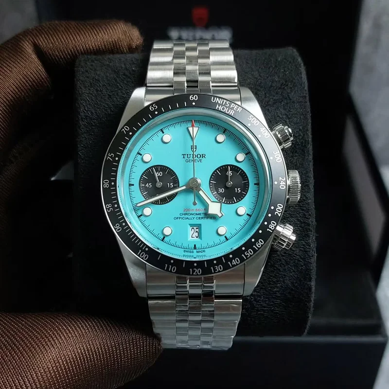 Heritage Black Bay Chronograph / Stainless Steel / Turquoise