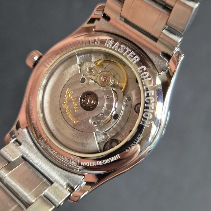 Thumb Master Collection 38.5 Day Date Stainless Steel / Silver-Arabic / Bracelet