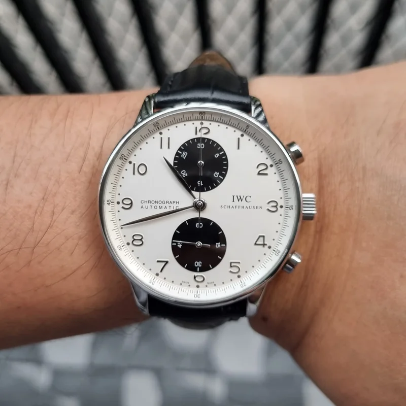 Portuguese Chrono-Automatic Stainless Steel / Panda