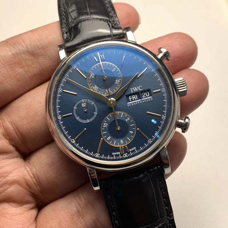 Portofino Chronograph Stainless Steel / Blue