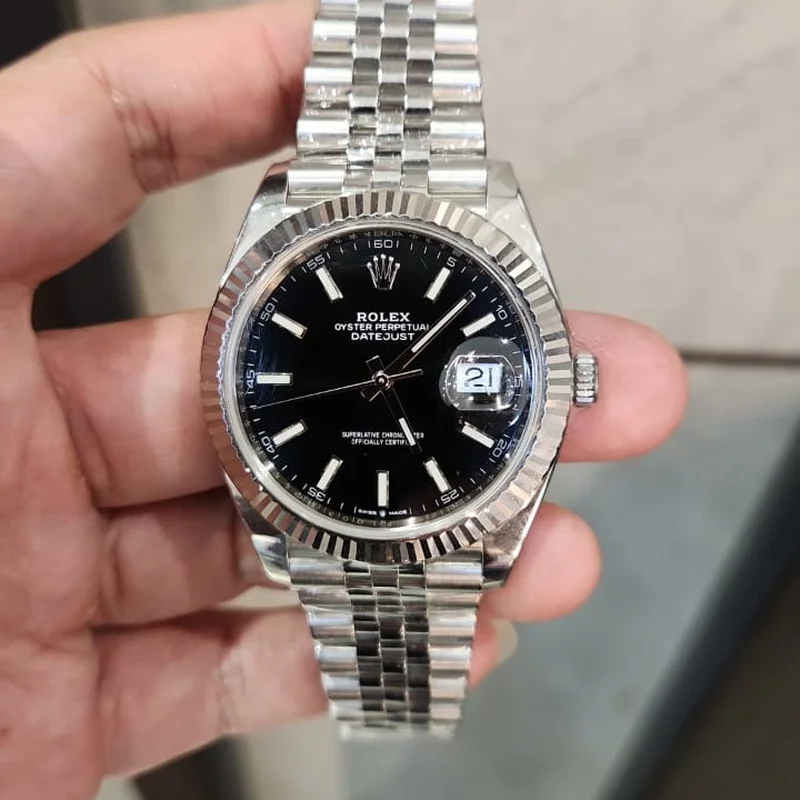 Datejust 41 Stainless Steel Fluted / Jubilee / Black