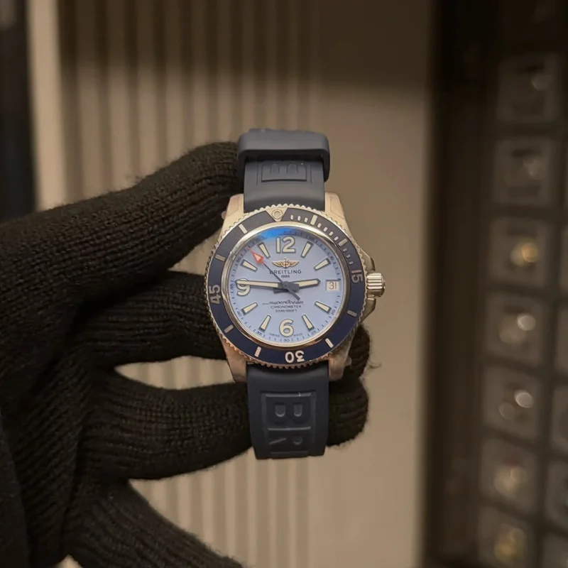 Superocean 36 Stainless Steel / Blue / Rubber / Pin