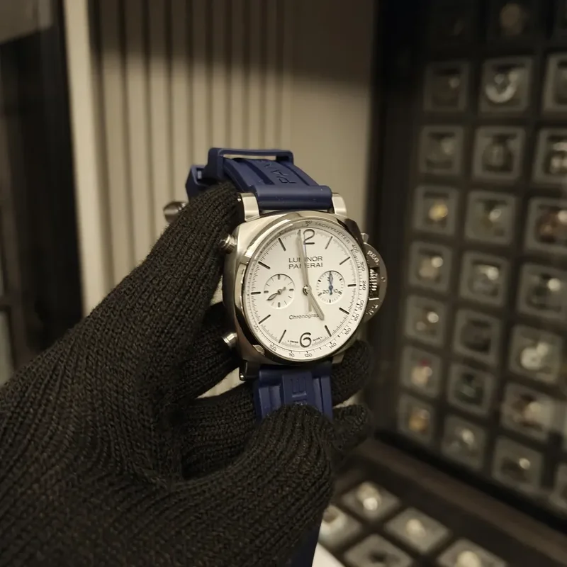 Thumb Luminor 1950 Chrono 44 Stainless Steel / White