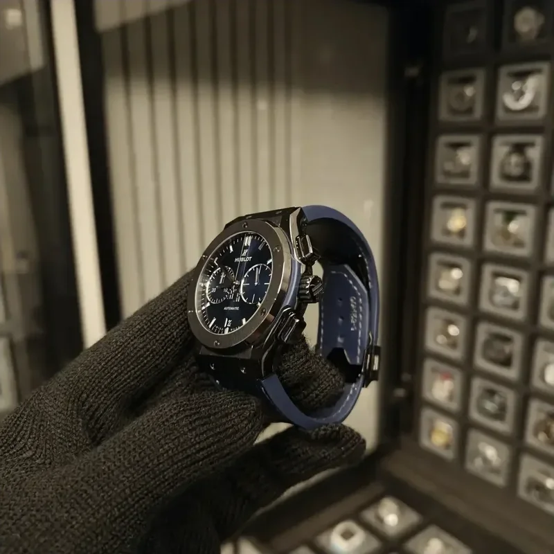 Thumb Classic Fusion 42 Chronograph Ceramic / Blue / Rubber